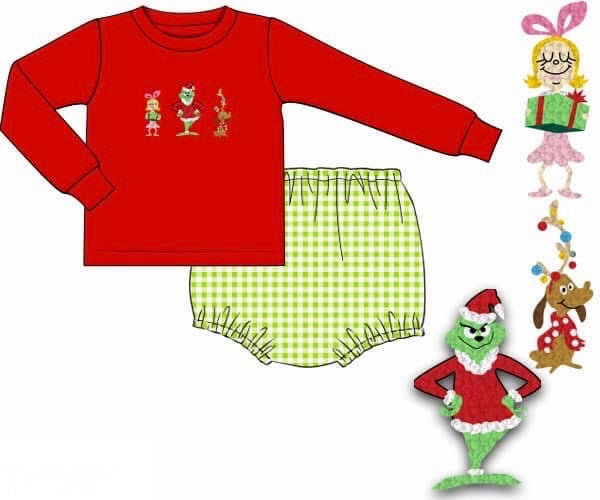 PO92 Where Are You Christmas Diaper Set