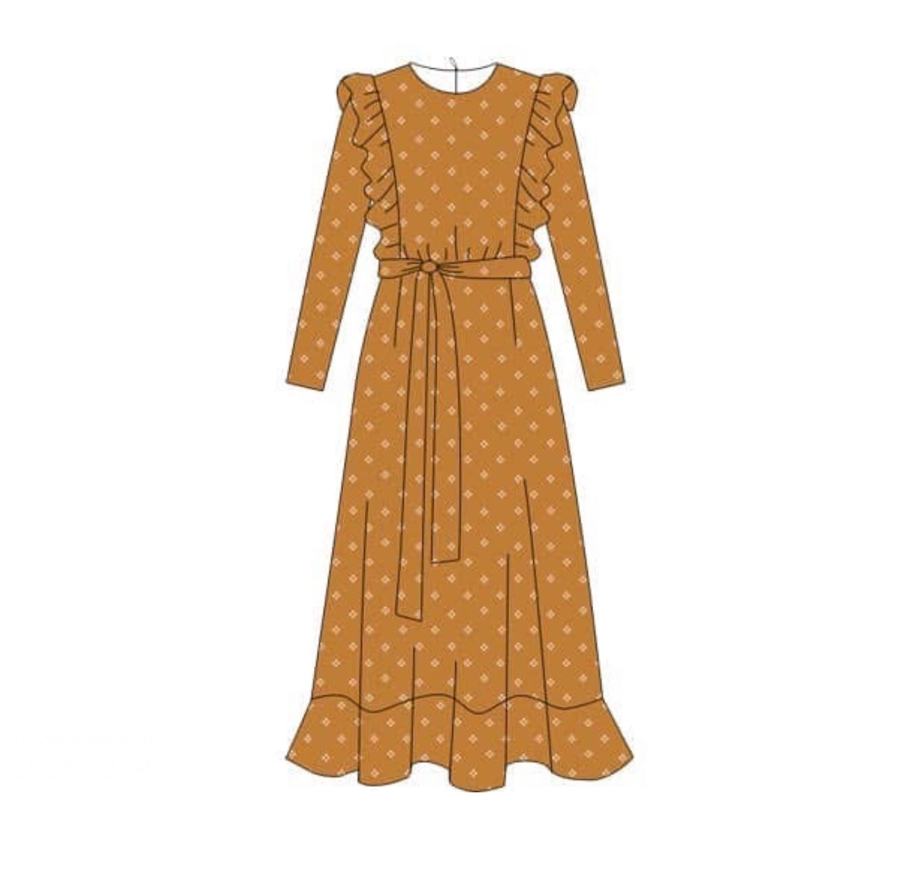 PO77 Autumn Sunset Adult Dress
