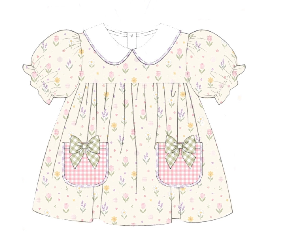 PO94 Girls Mix & Match - Pastel Floral Shirt