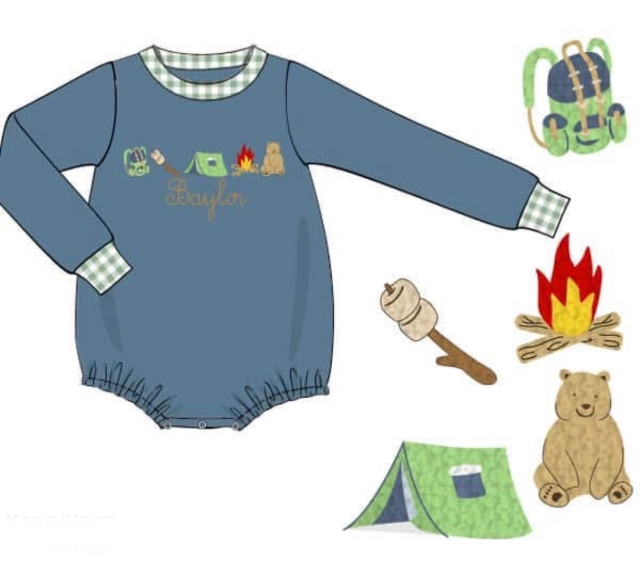 PO93 French Knot Camping Bubble