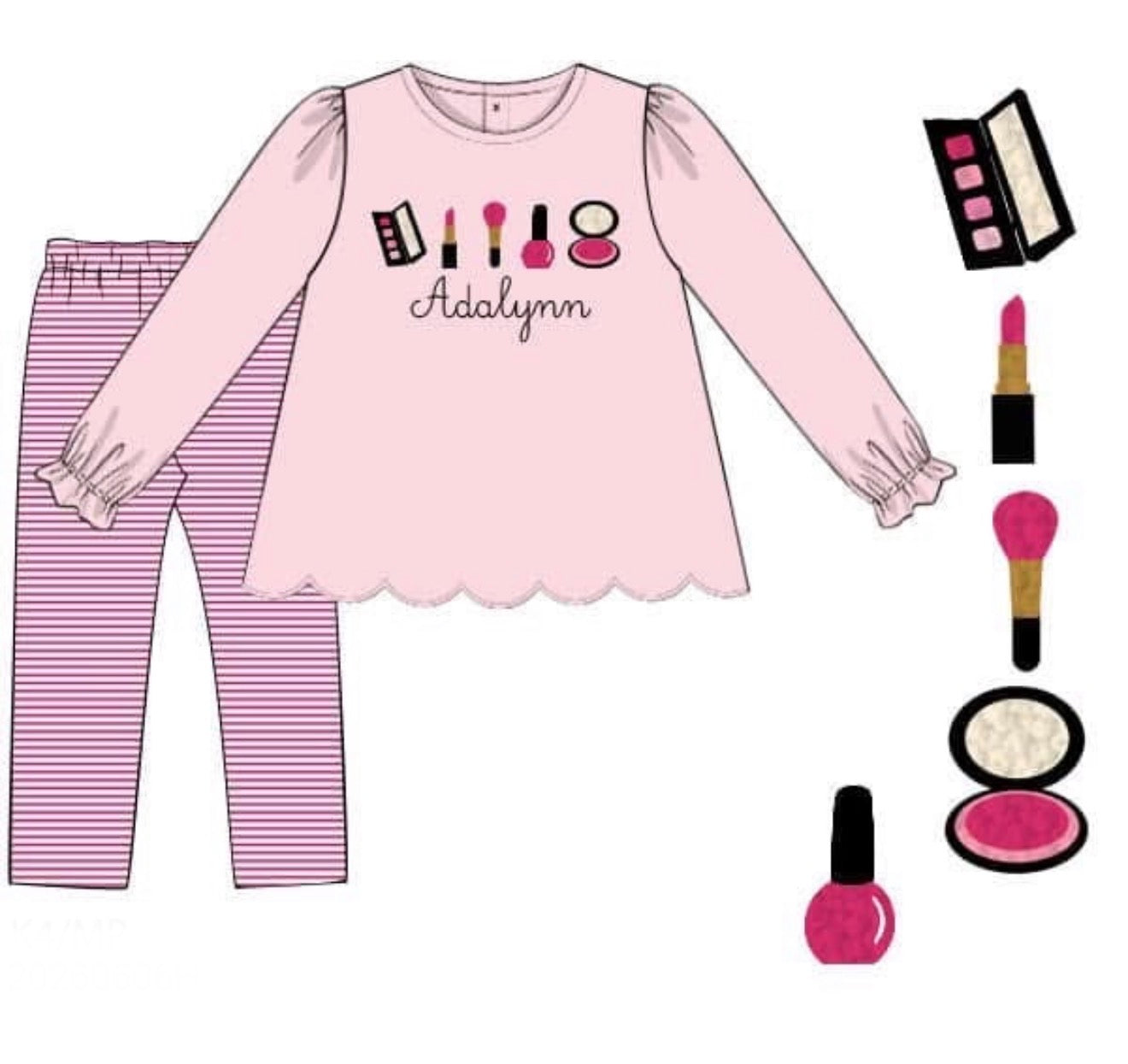 PO93 Lipgloss & Lures Leggings Set