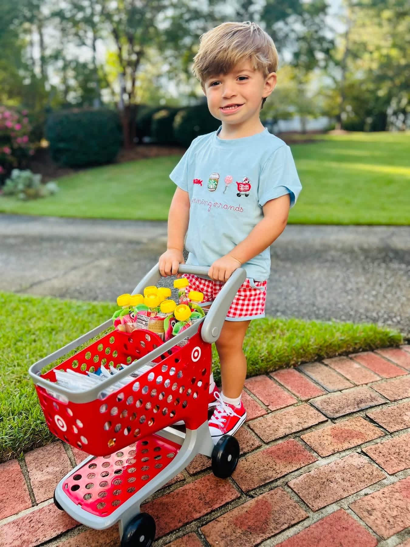 Running Errands Boy Short Set