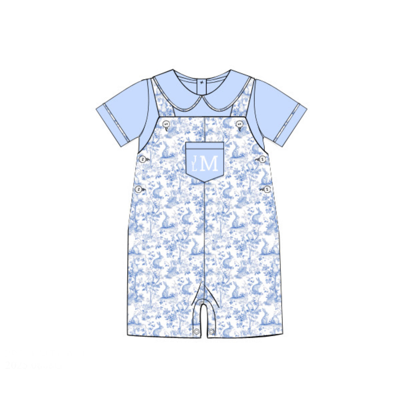 PO83 Bunny Toile JonJon Set