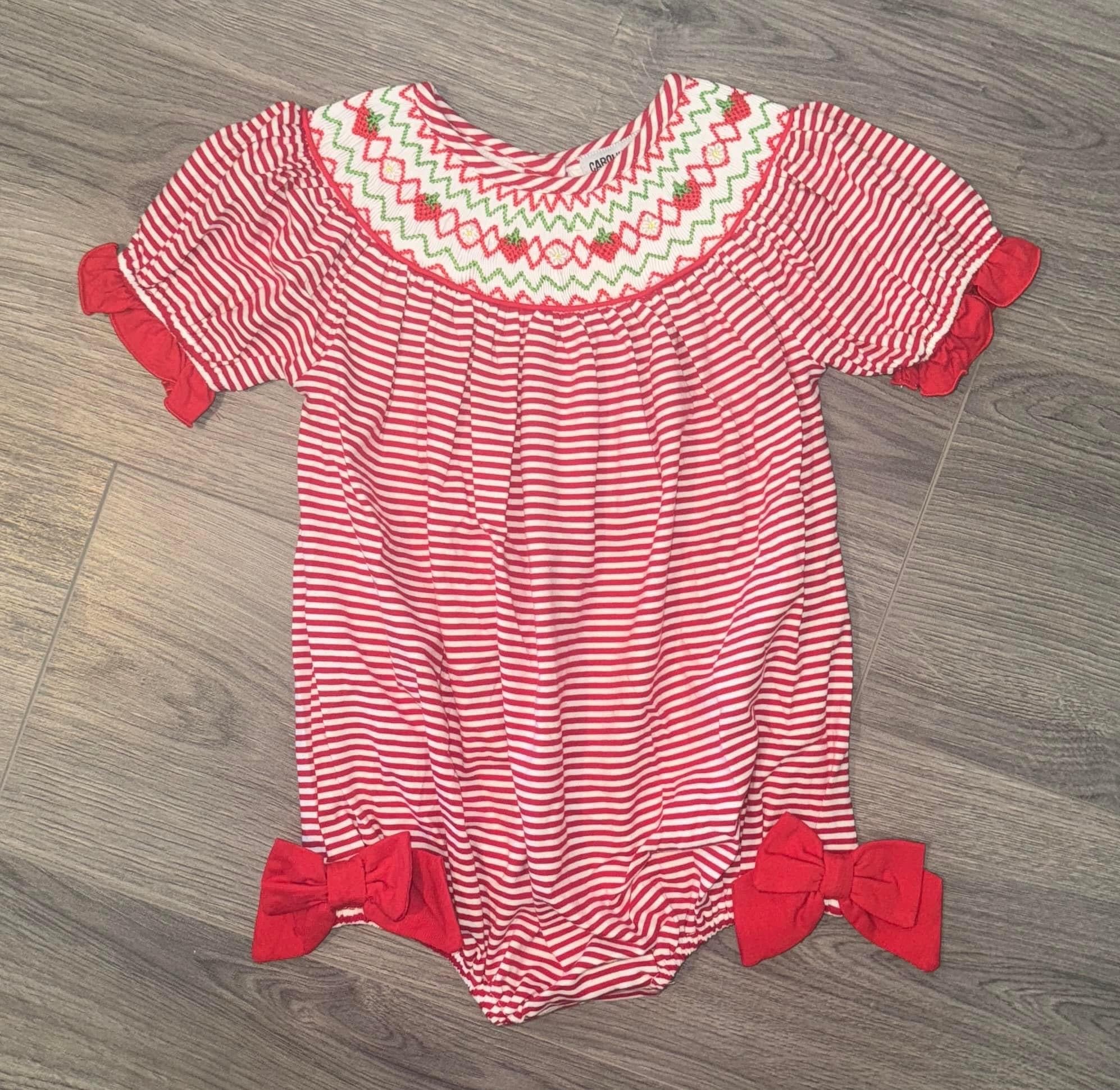 Smocked Strawberry Bubble