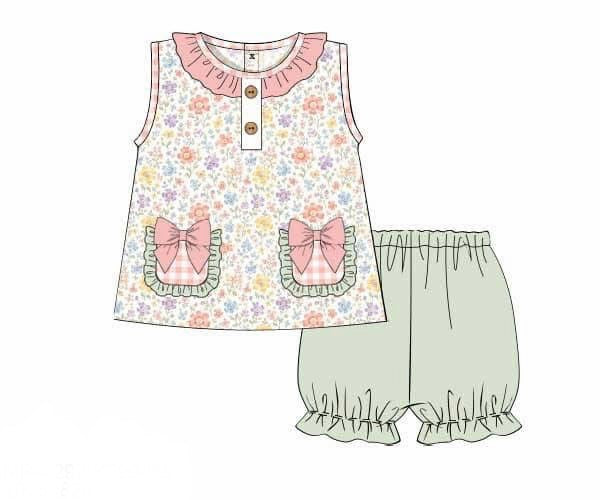 PO95 For the Girls - Floral Fun Short Set