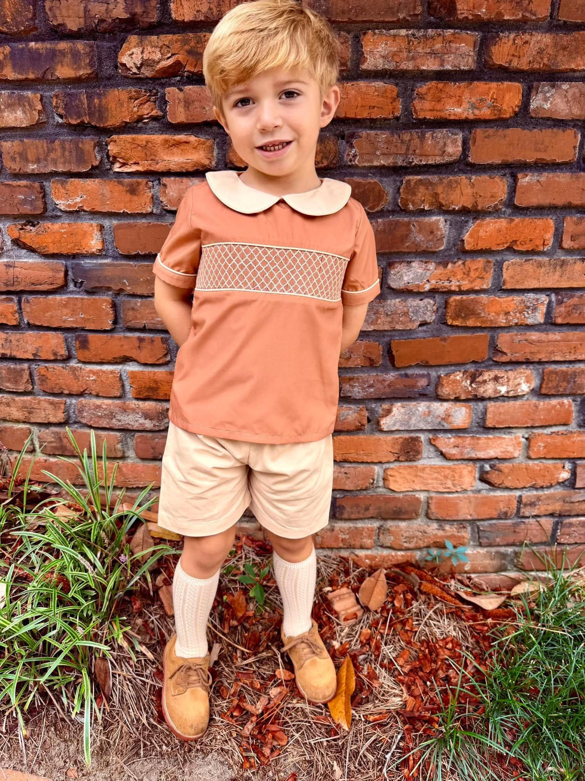 Fall Heirlooms Smocked Short Set