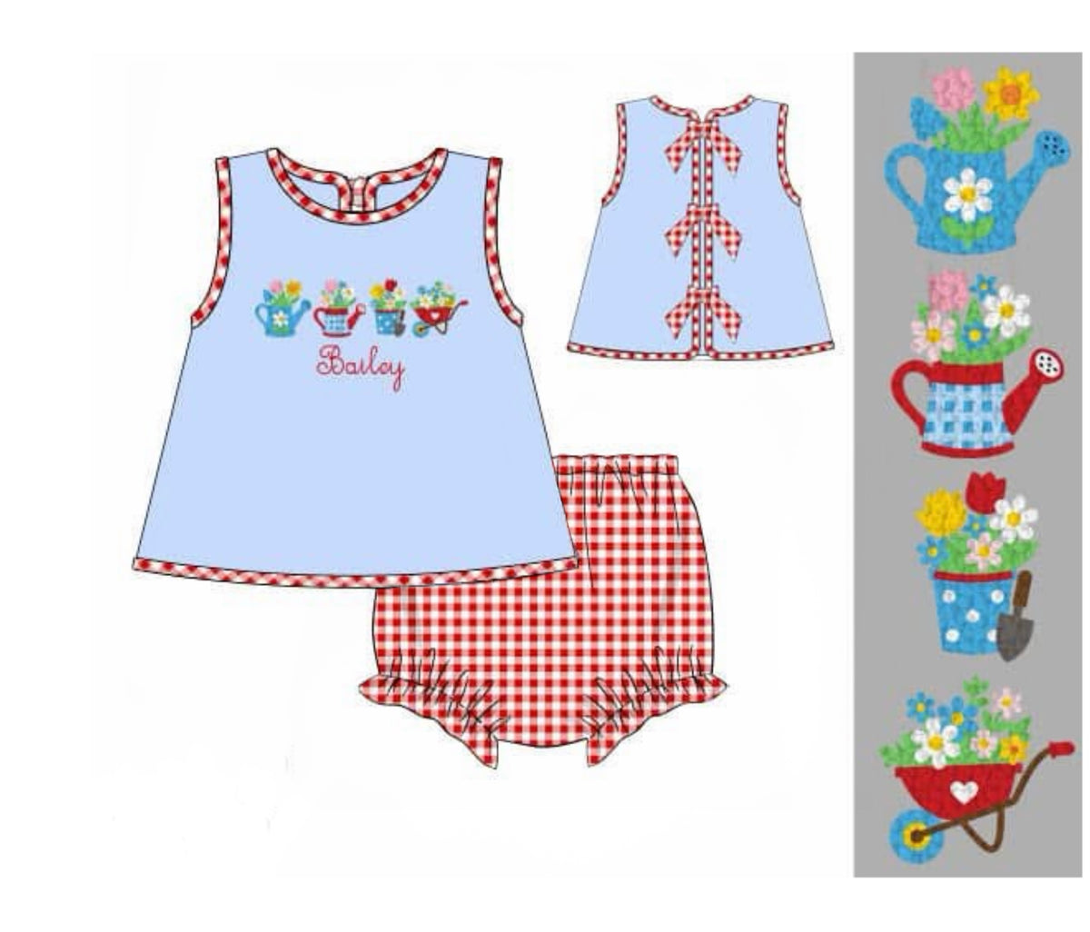 PO95 For the Girls - Garden Girly Bloomer Set
