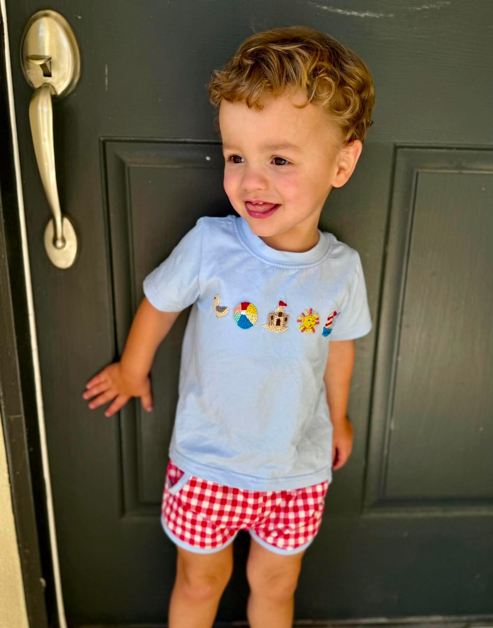 French Knot Beach Fun Boy Short Set