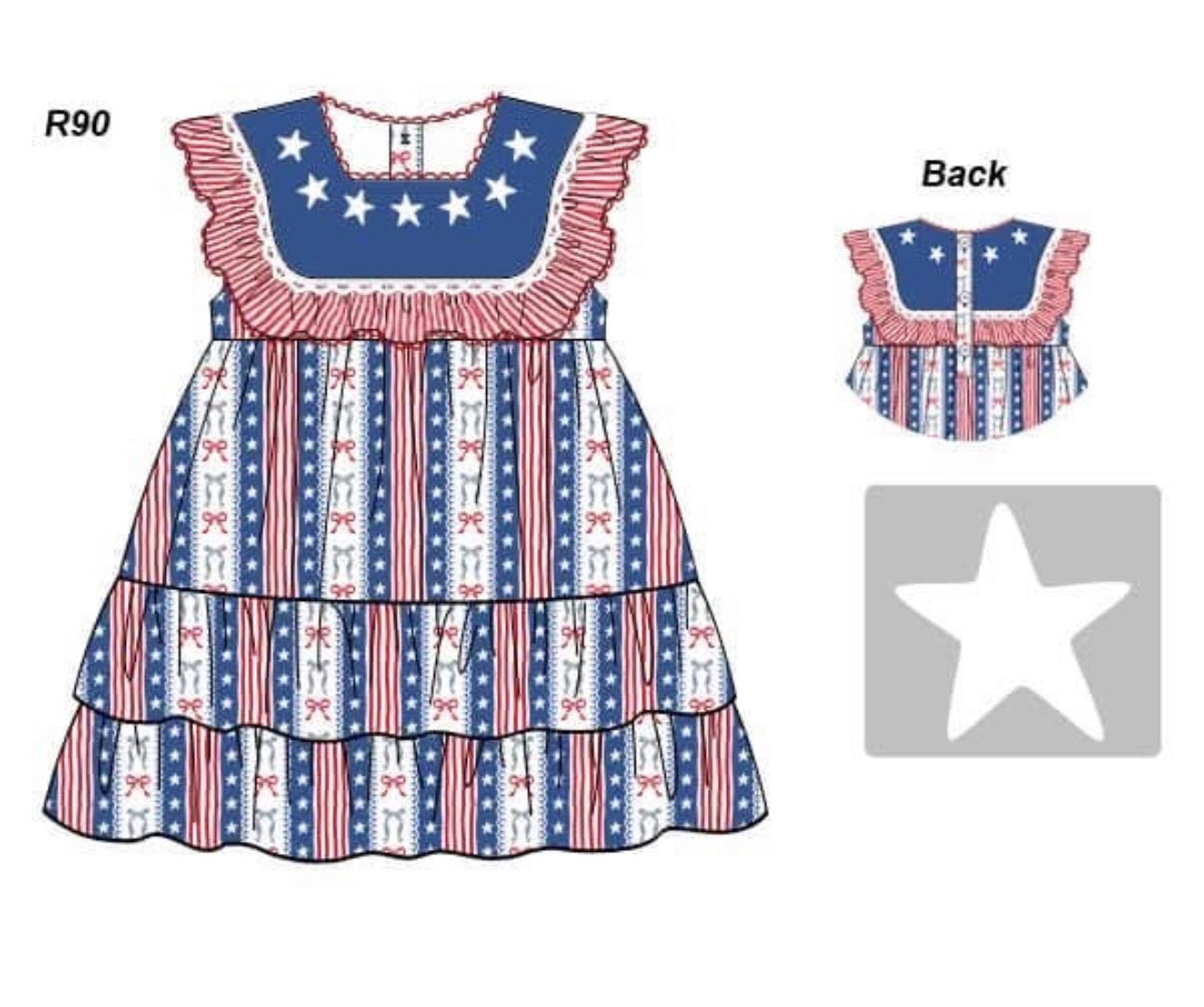 PO86 Old Glory Dress