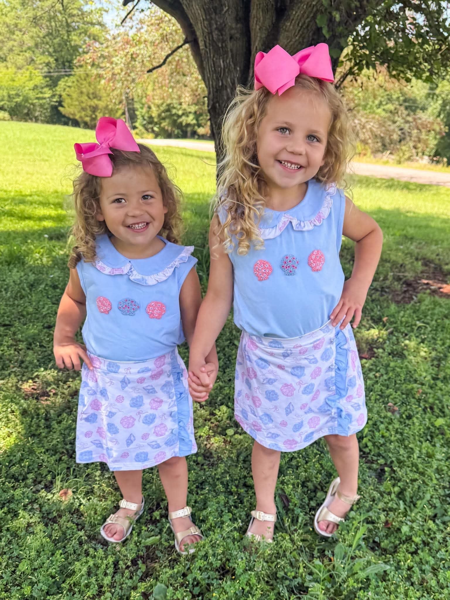 French Knot Shells Skort Set