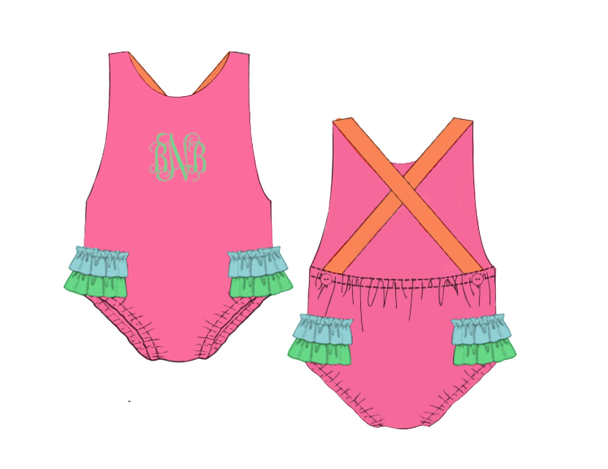 PO86 Bright Swim Girl 1pc.