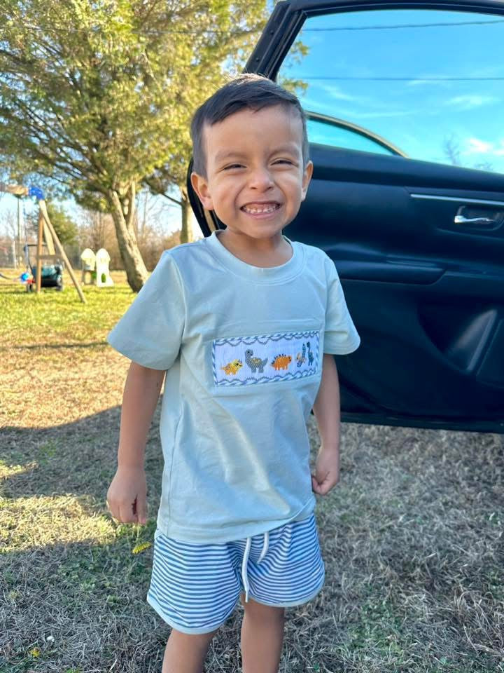 Dino Rawr Boy Short Set