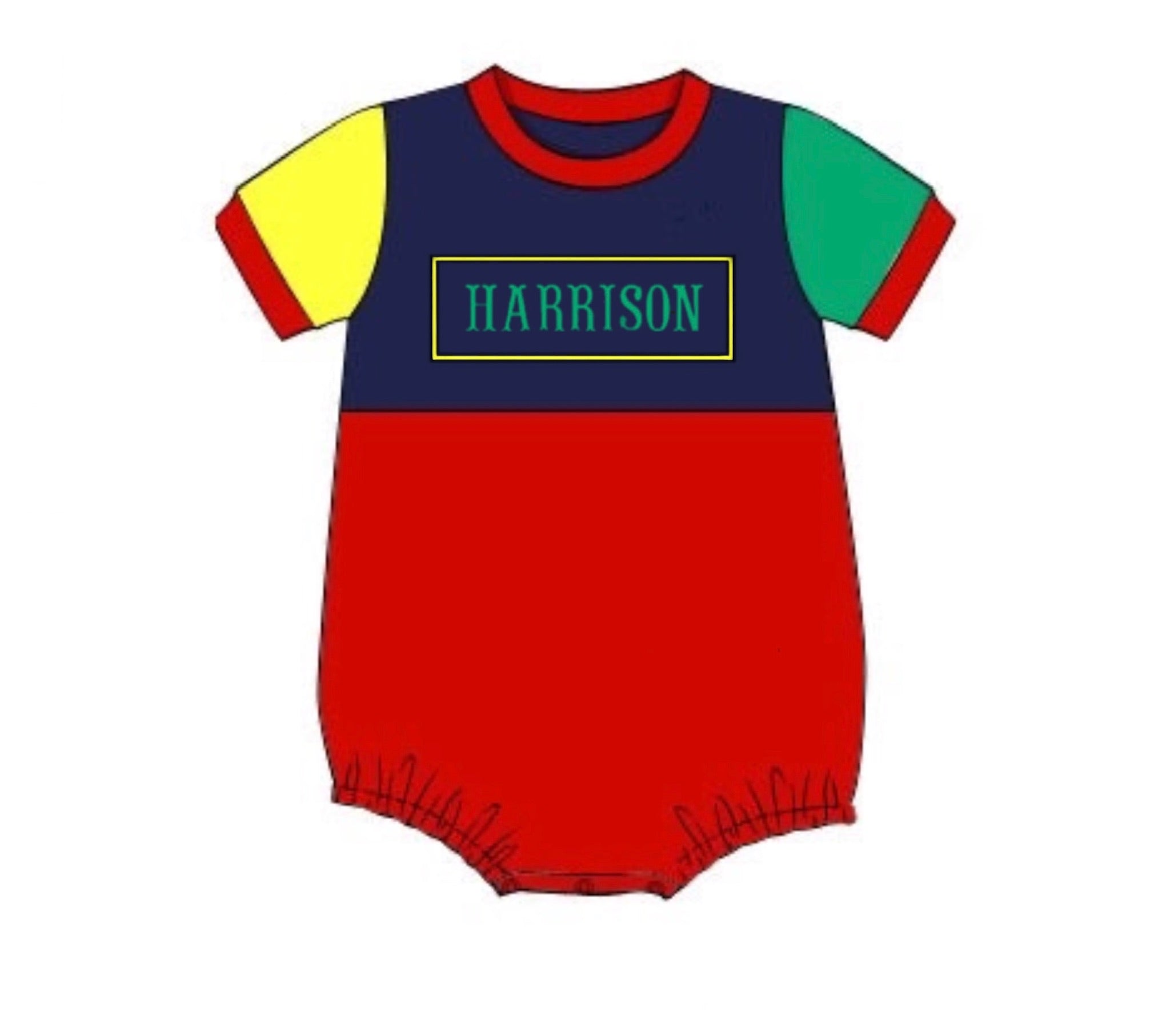 PO87 Color Block Name Smocks Bubble