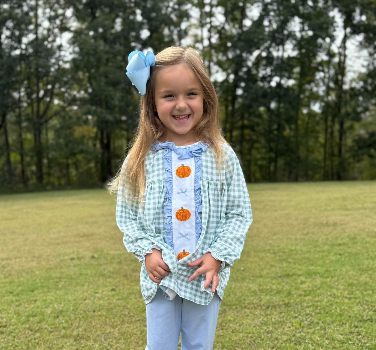 Pumpkins & Bows Pant Set