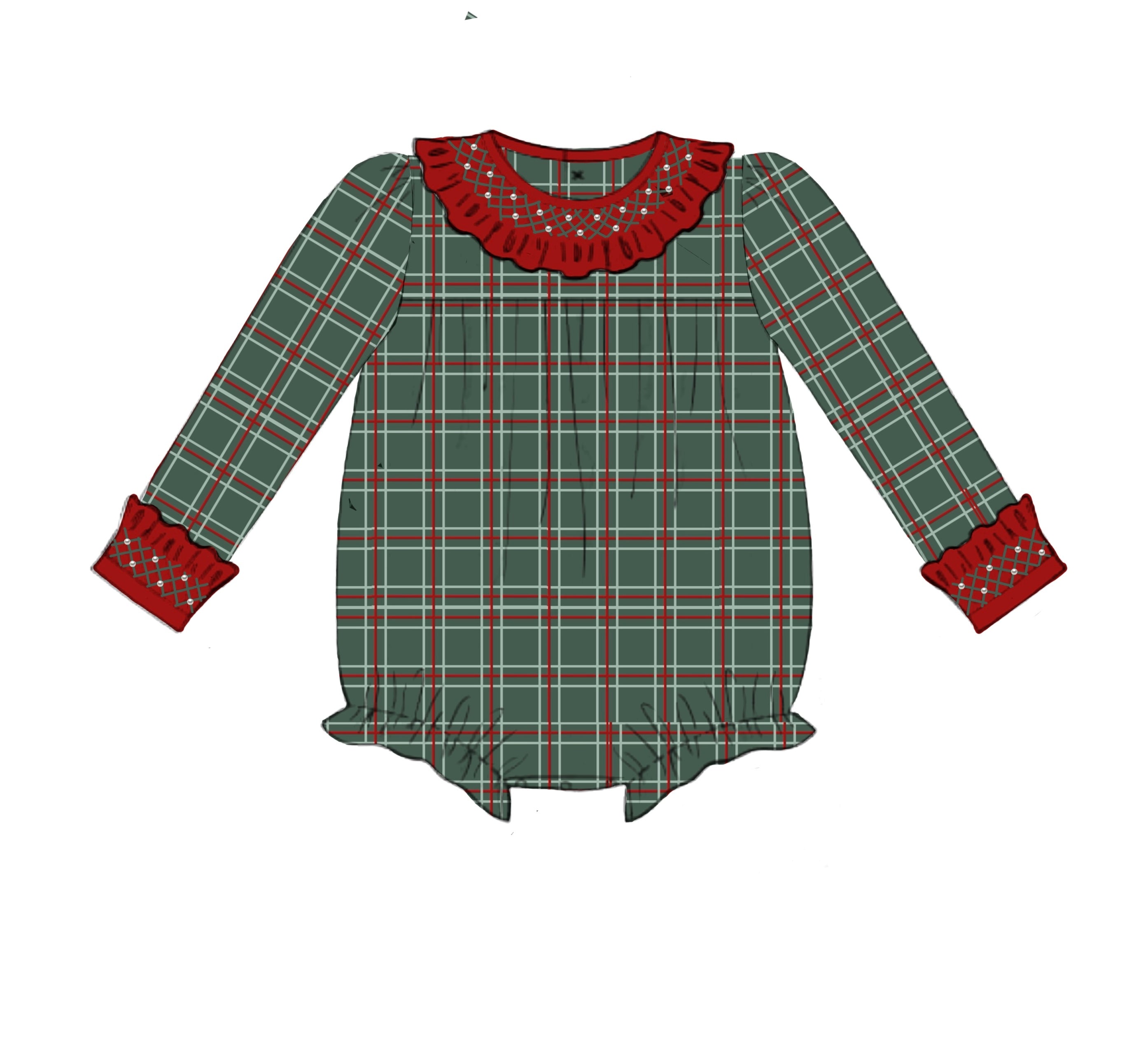 PO92 Plaid & Pearls Bubble