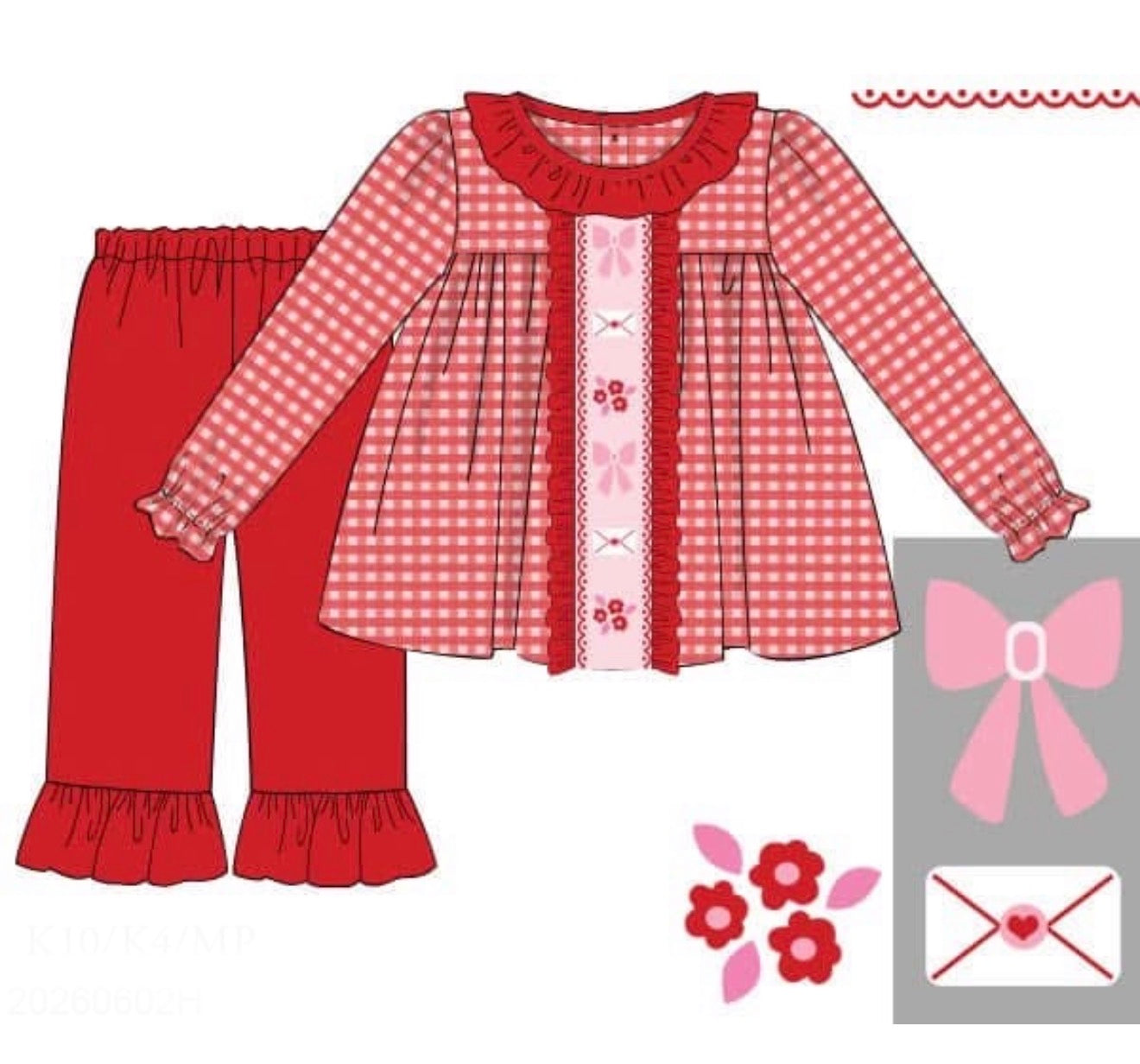 PO94 Love Letters Pant Set