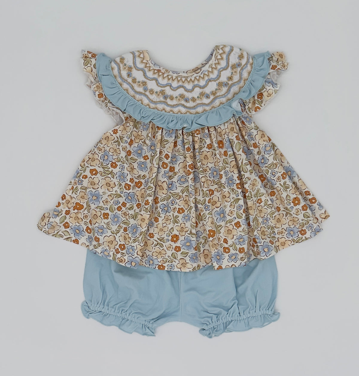 Neutrals & Blues Short Set