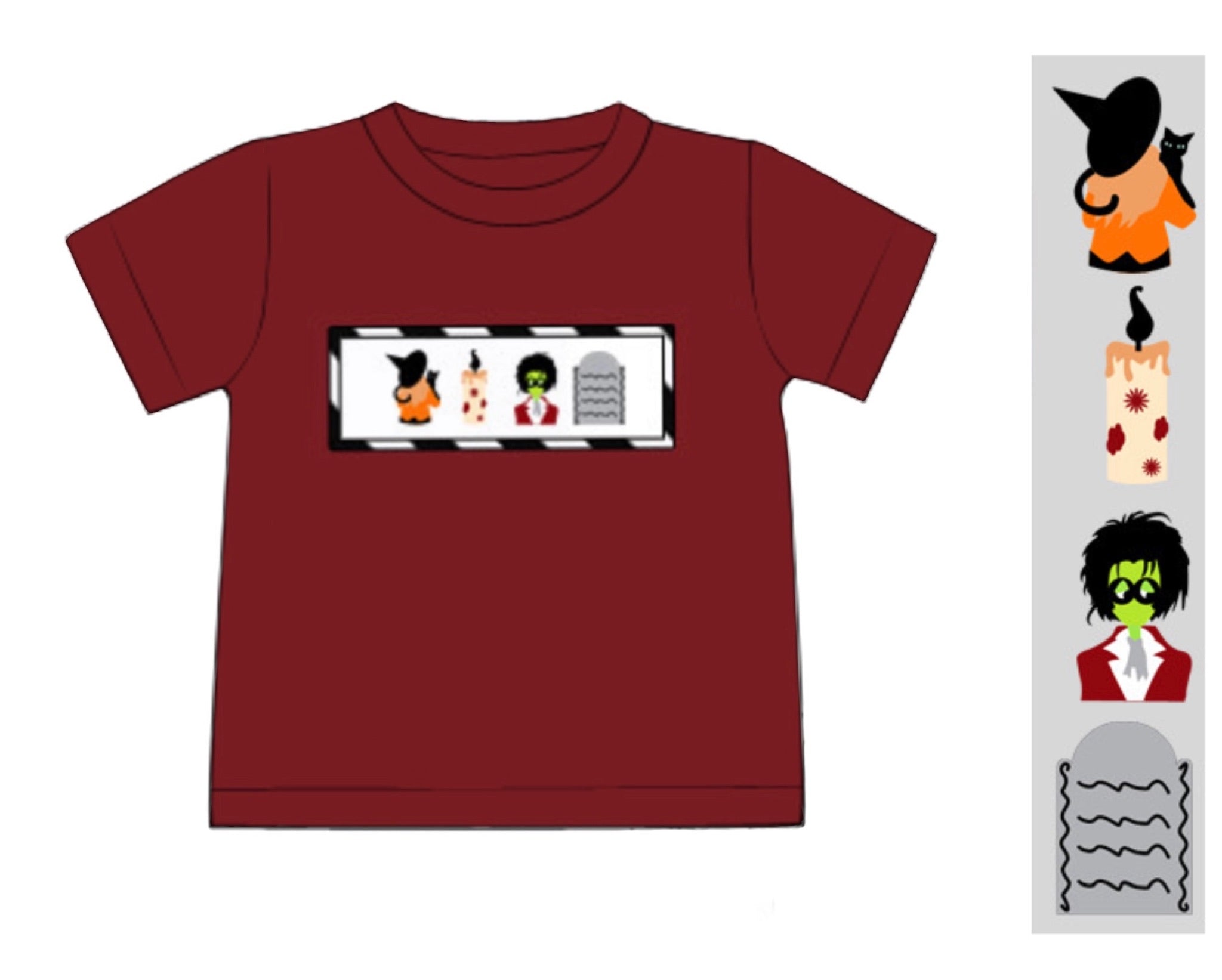 PO77 Boys Spooky Shirts - Spooky Town