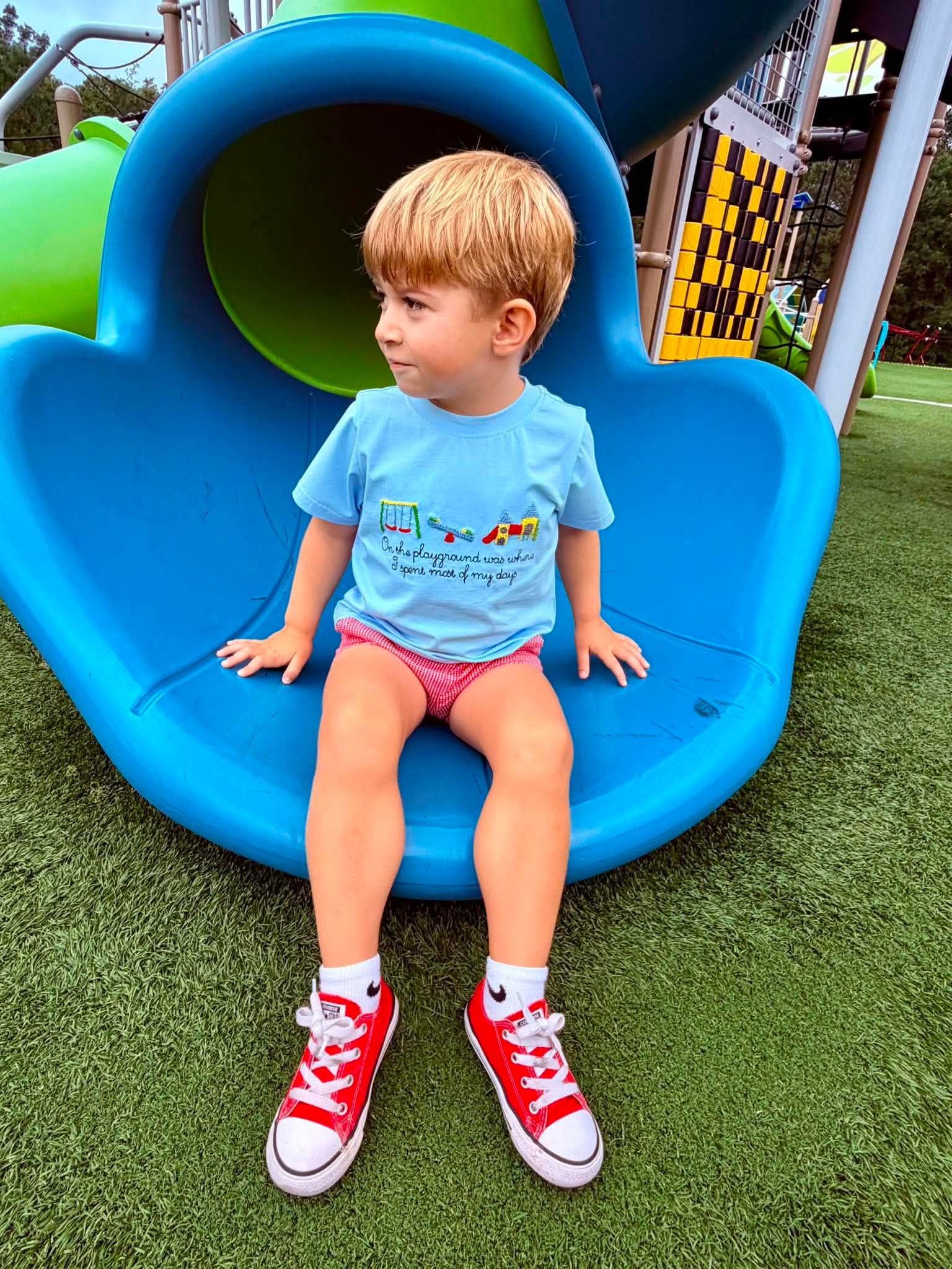 On the Playground Boy Short Set