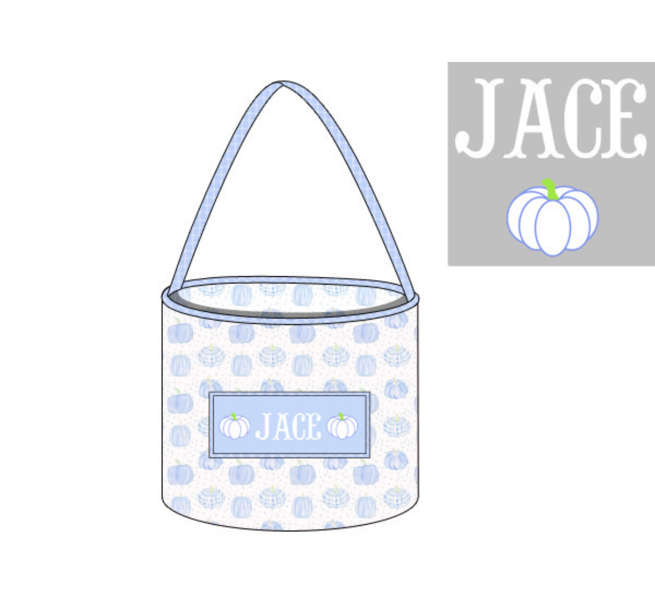 PO77 Boys Treat Buckets - Pastel Pumpkin