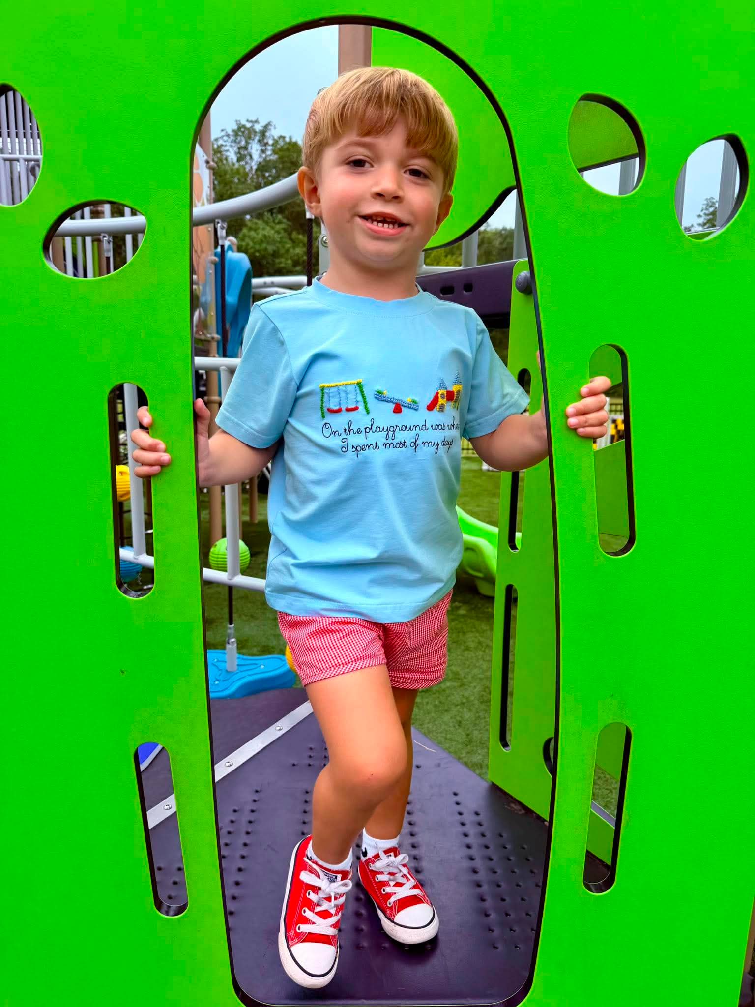 On the Playground Boy Short Set