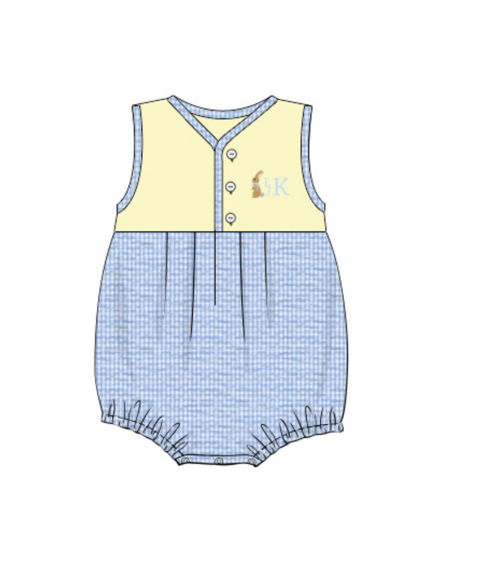 PO83 Bunnies & Blooms Boy Bubble