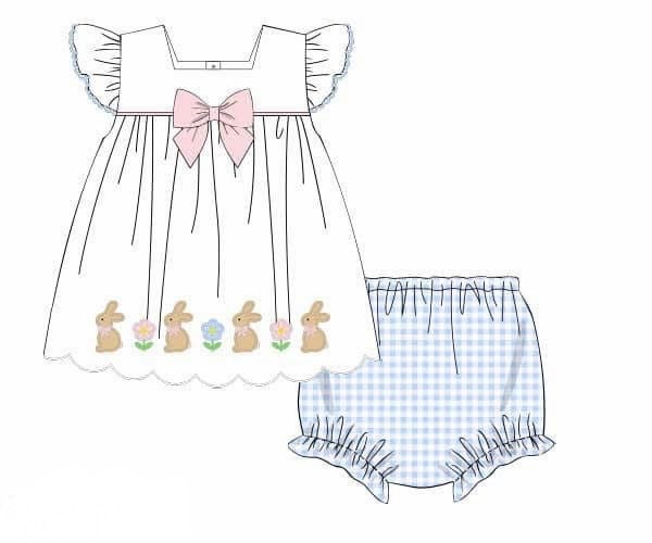PO95 Bunnies & Blooms Bloomer Set
