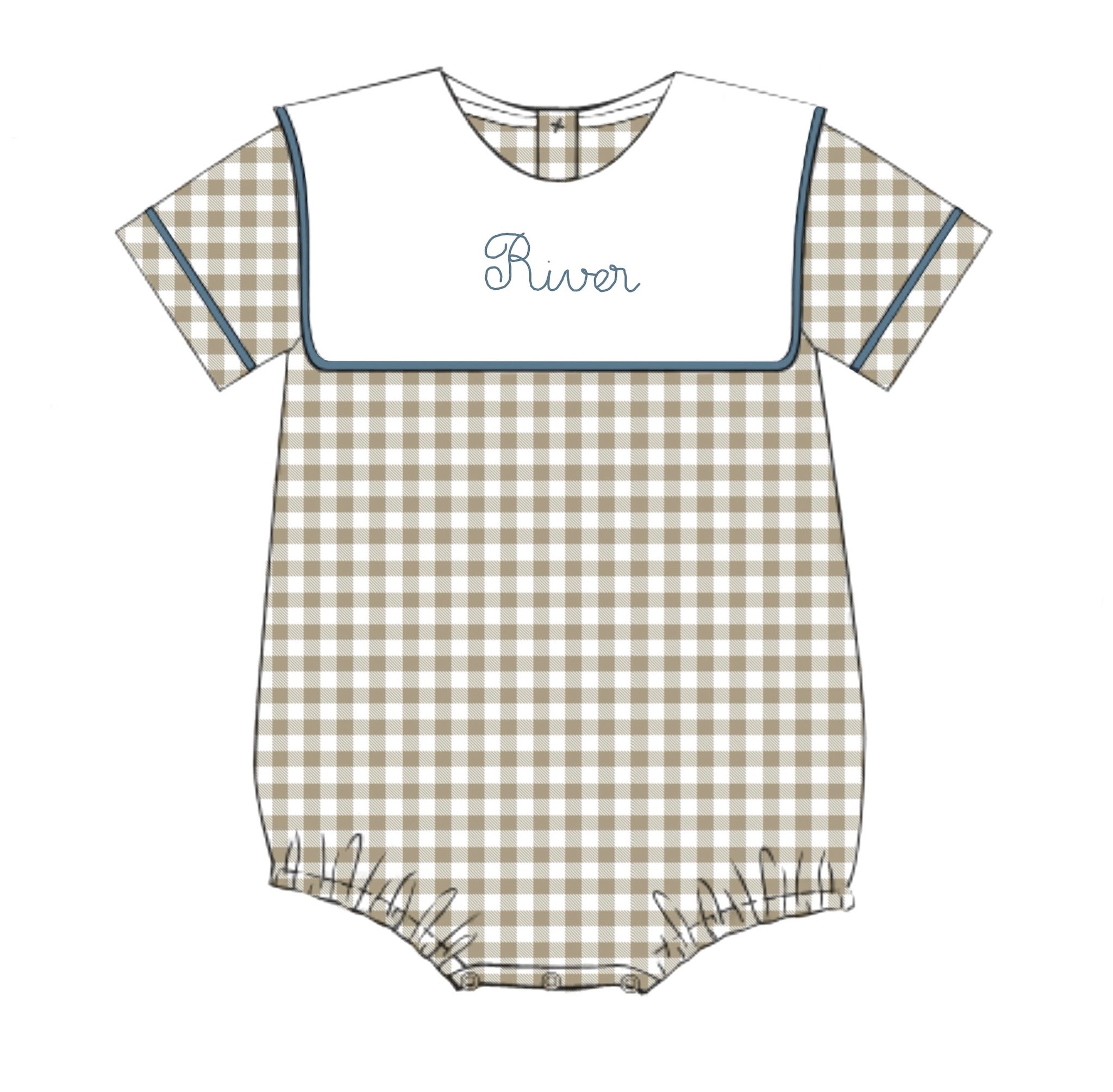 PO77 Fall Floral & Gingham Bubble