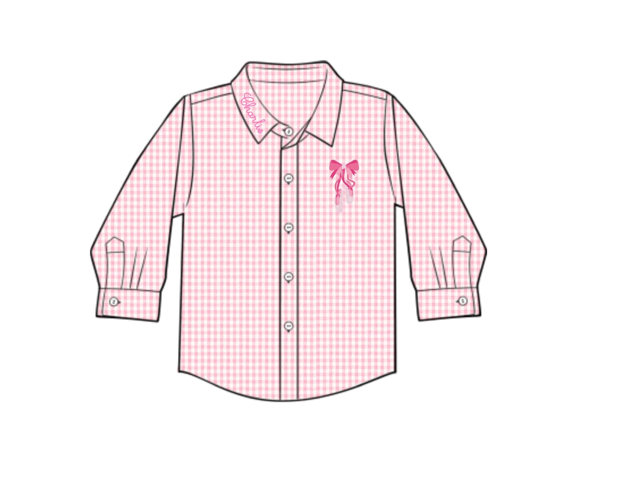 PO84 For the Girls - Recital Day Button Down