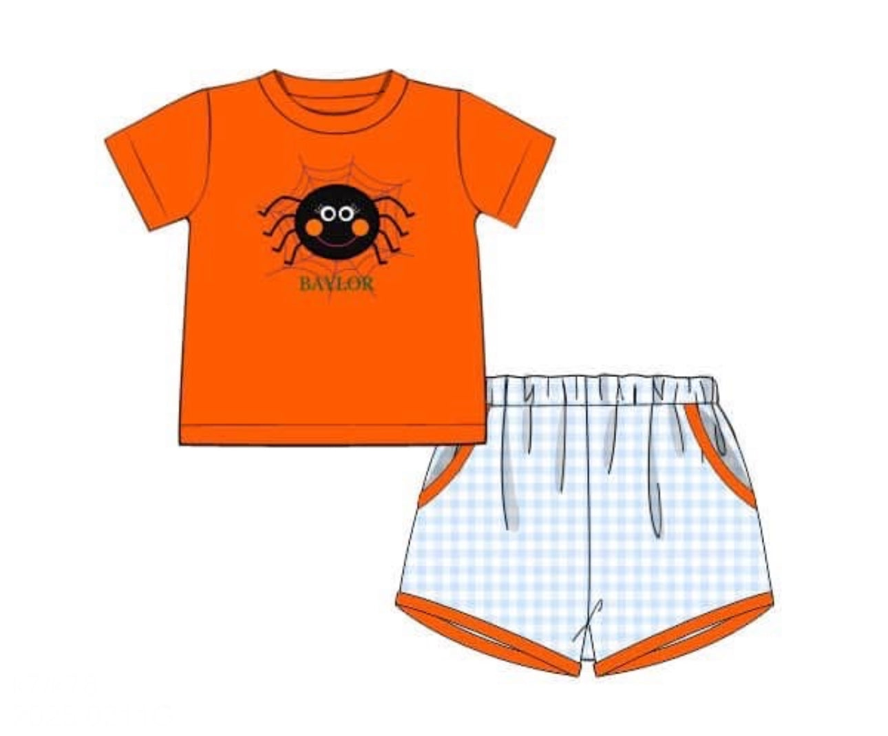 PO77 Itsy Bitsy Spider Boy Short Set