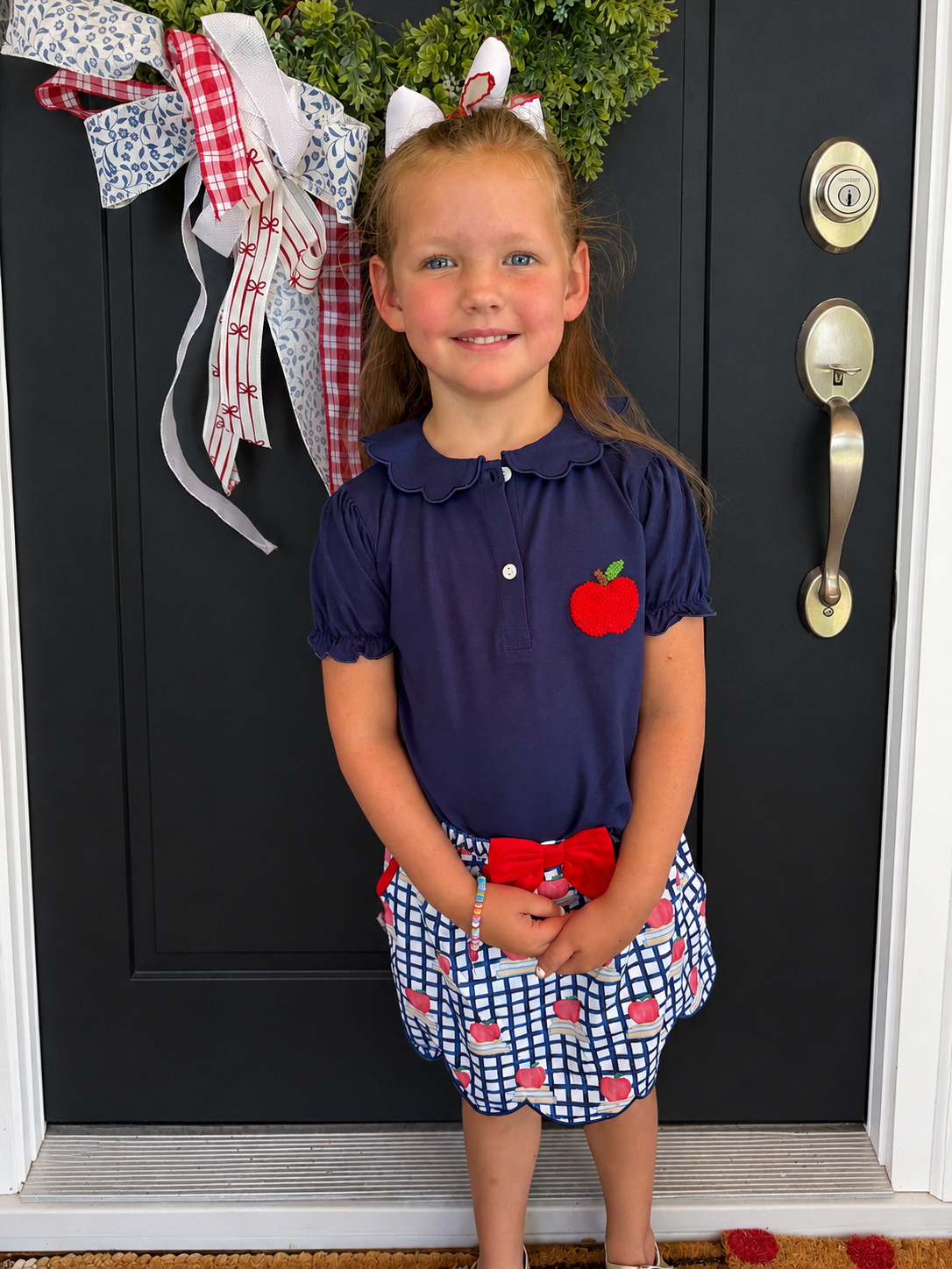 Apples & Stacks Skort Set