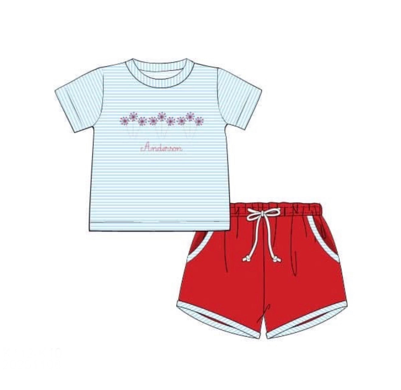 PO86 RWB Sparklers Short Set