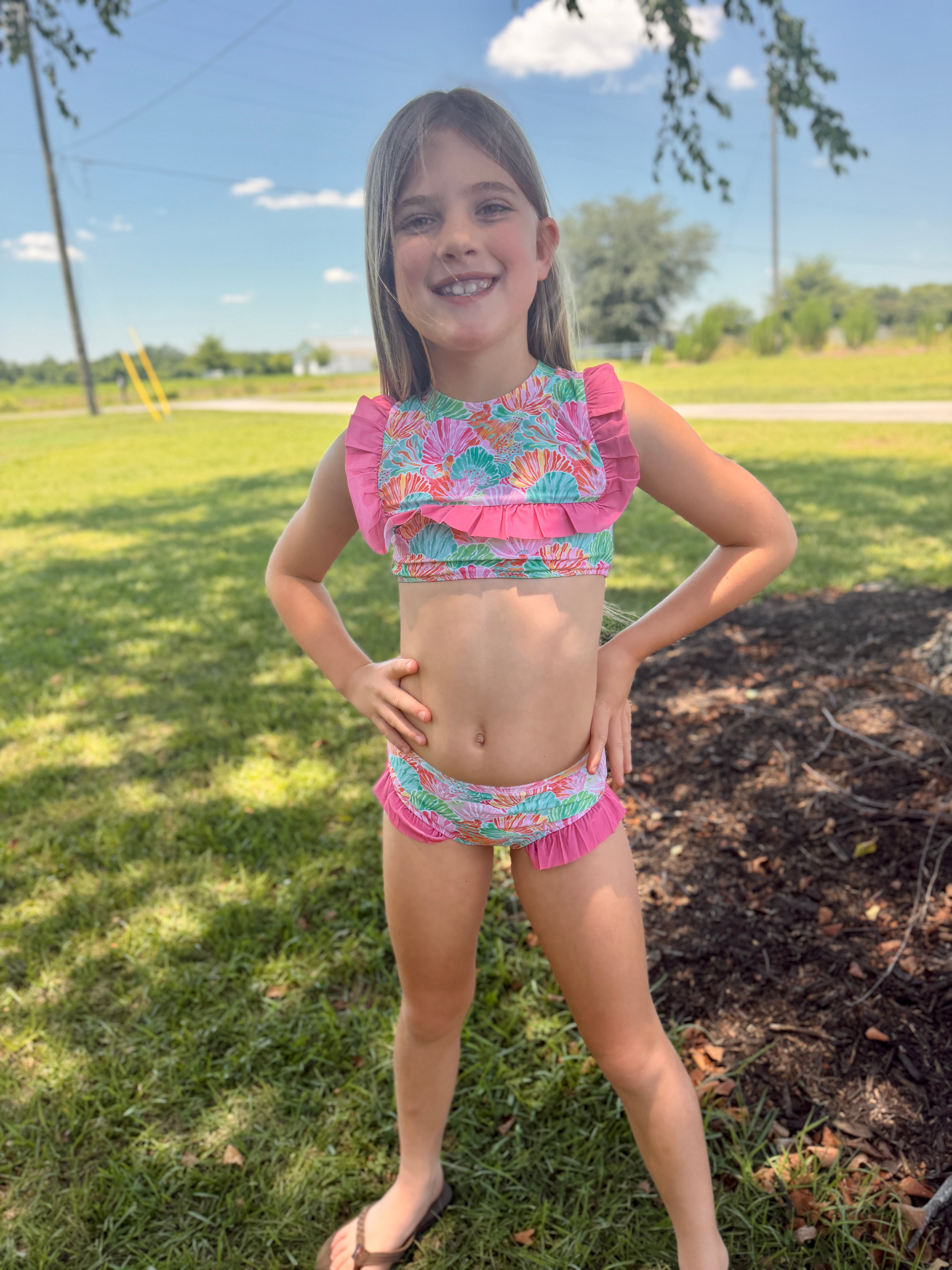 Neon Shell Swim Girl 2pc.