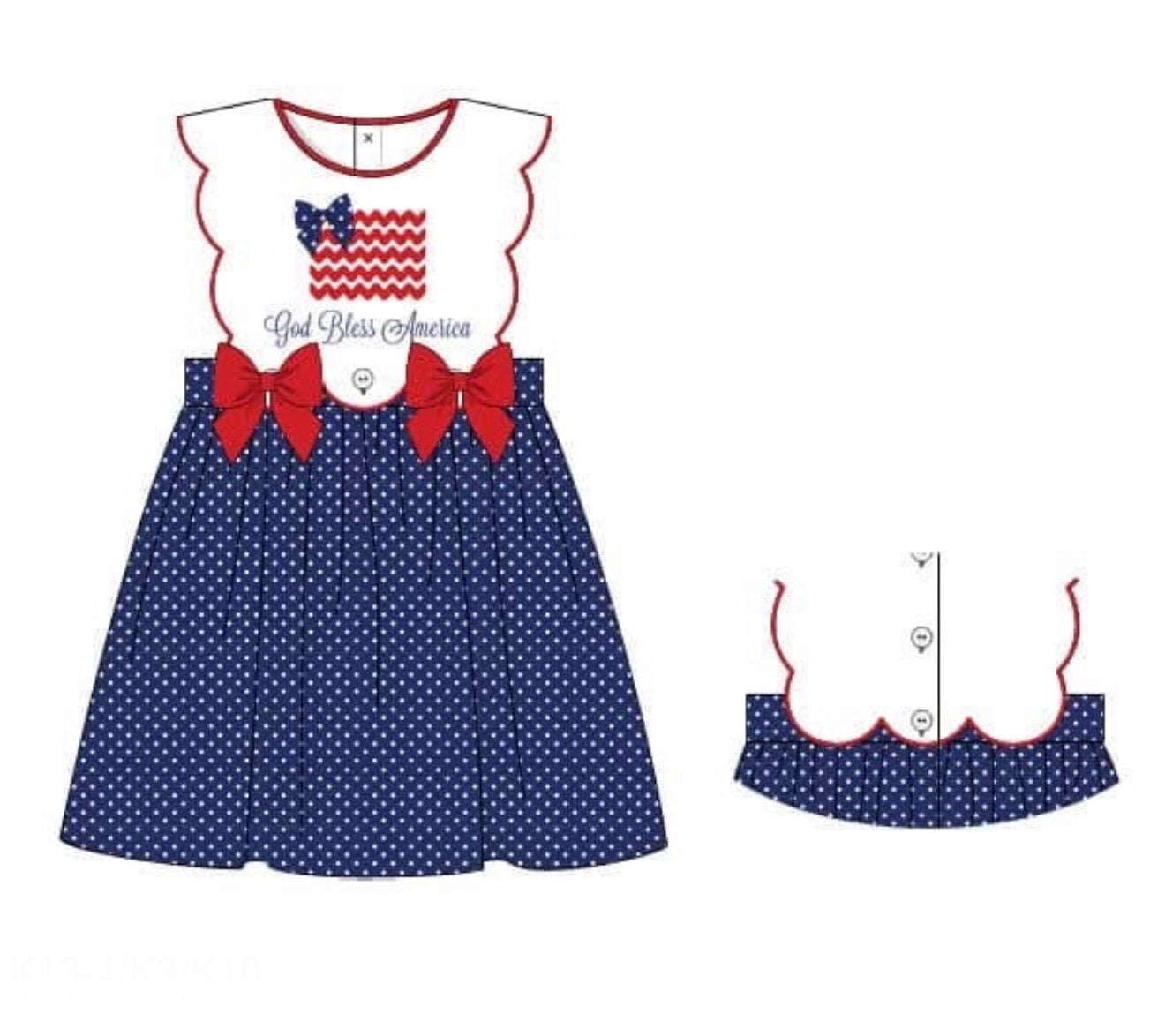 PO86 God Bless America Dress