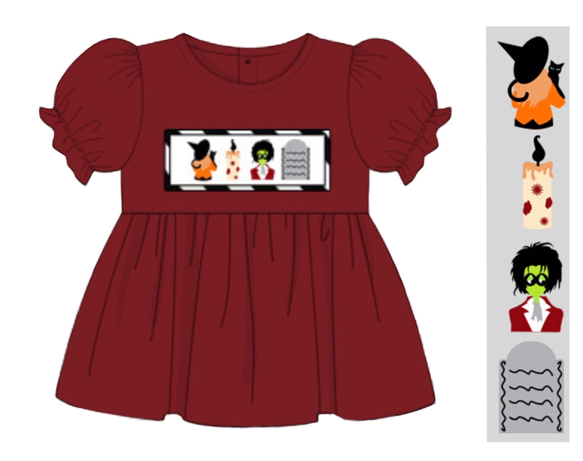 PO77 Girls Spooky Shirts - Spooky Town