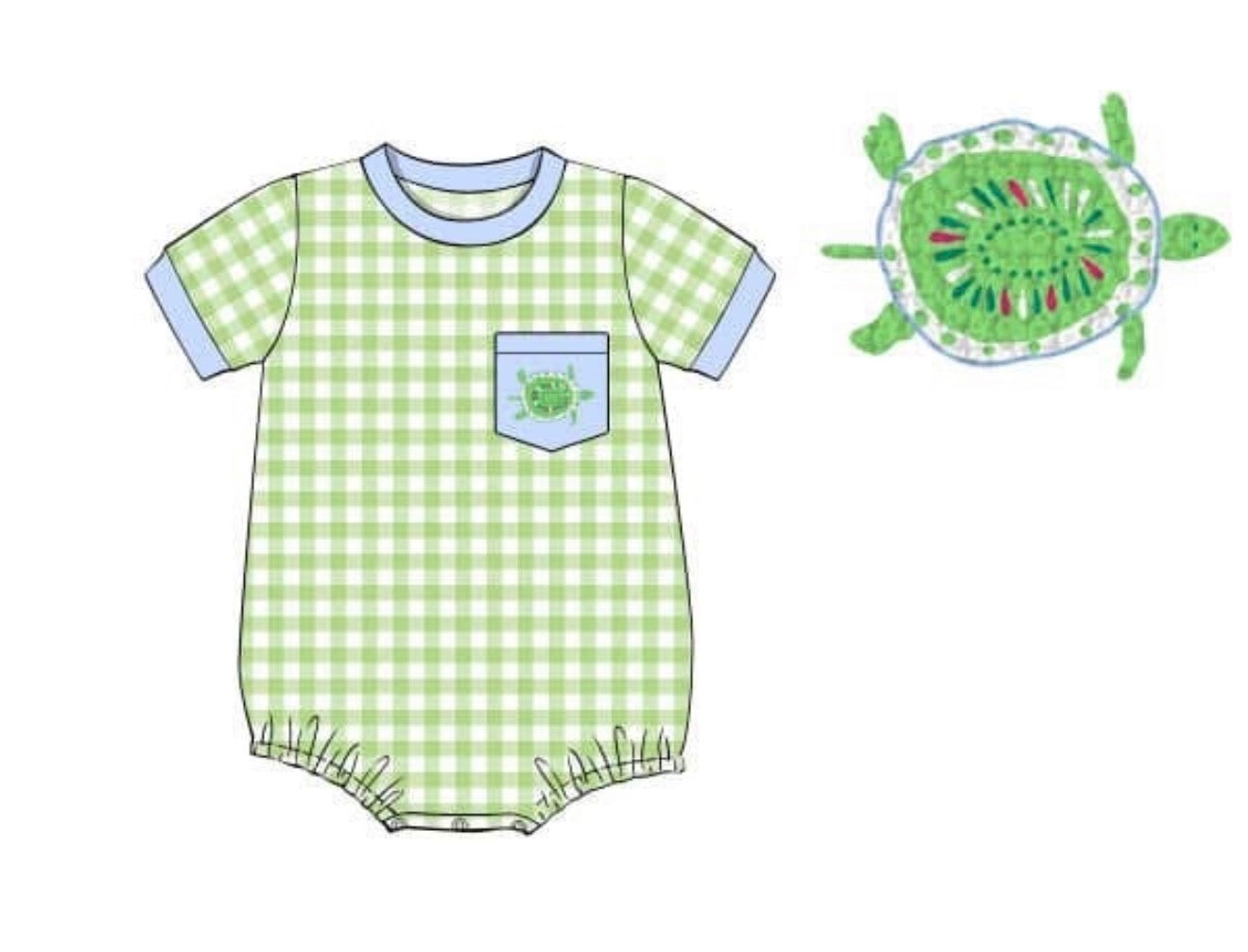 PO86 French Knot Turtles Bubble