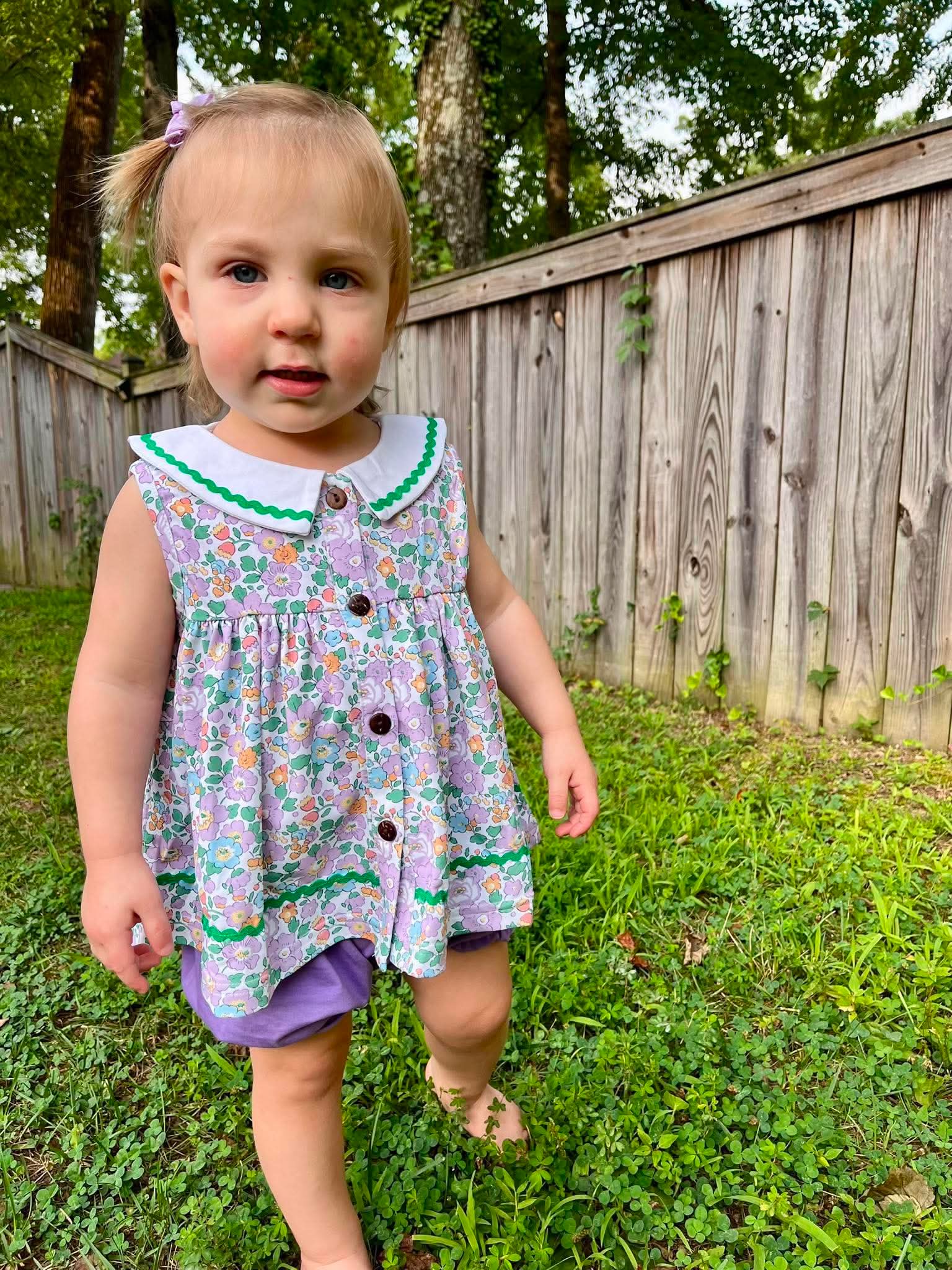 Muted Floral Short Set