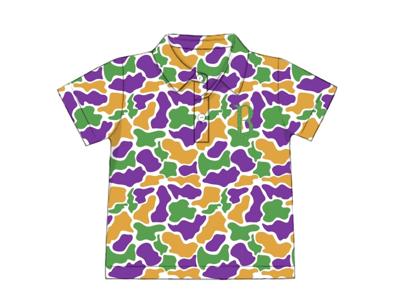 PO94 French Knot Shirts Only - Boys Mardi Gras