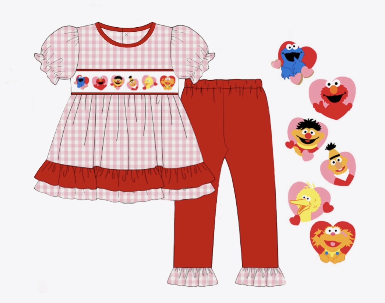 PO94 Vday on the Yard Legging Set
