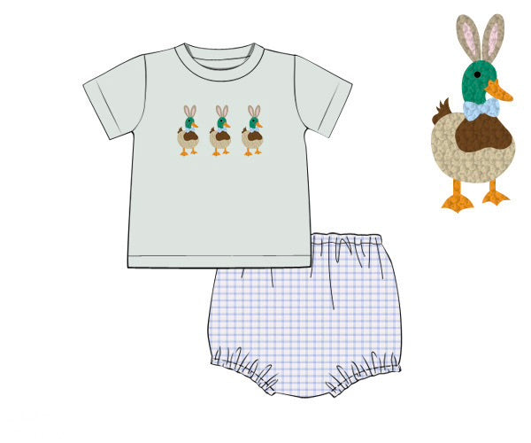 PO95 Mallards & Bunnies Diaper Set