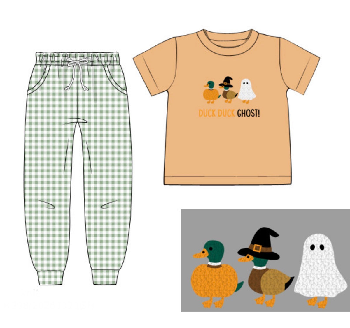 Duck, Duck, Ghost Jogger Set