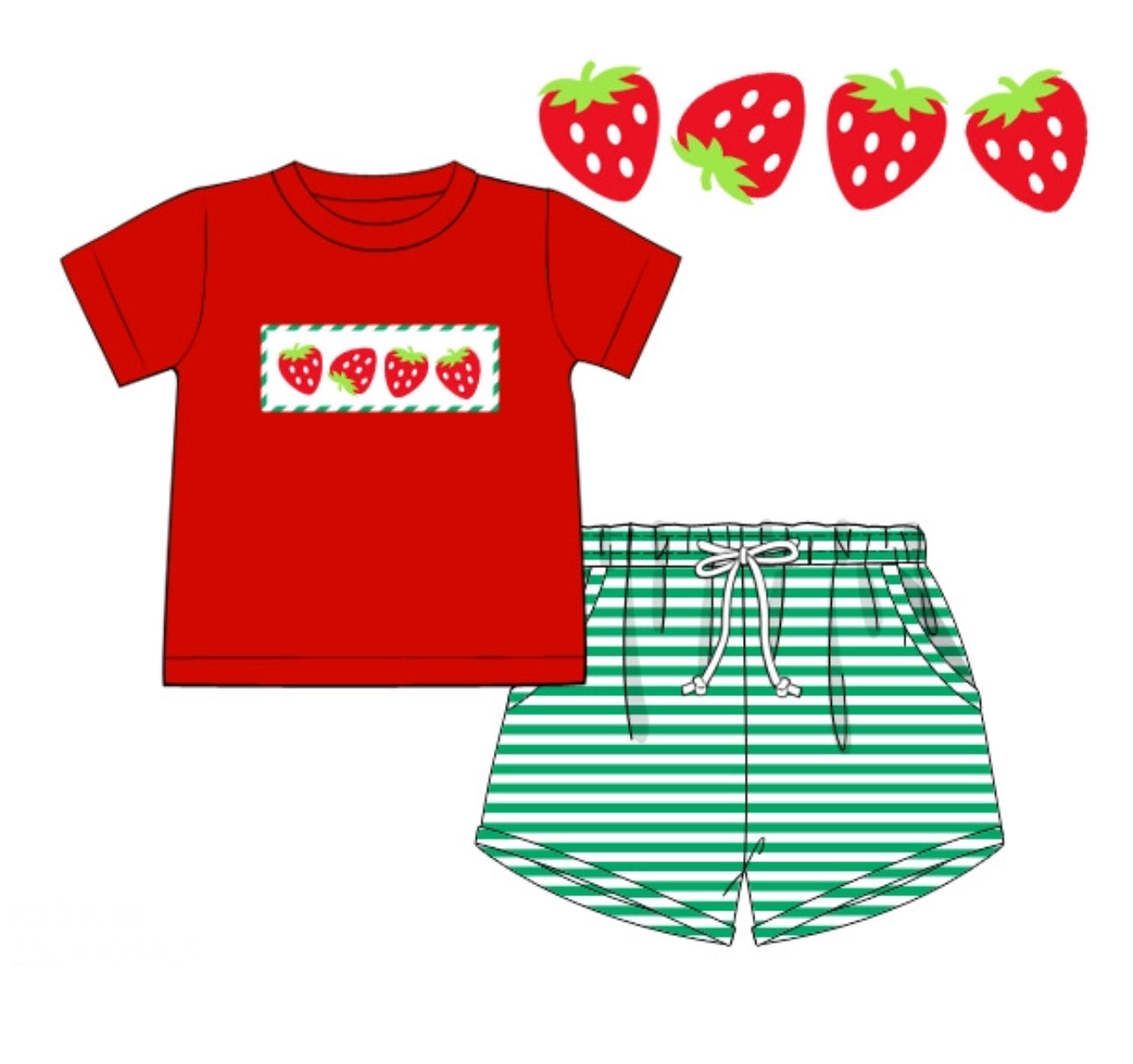 PO68 Smocked Strawberries