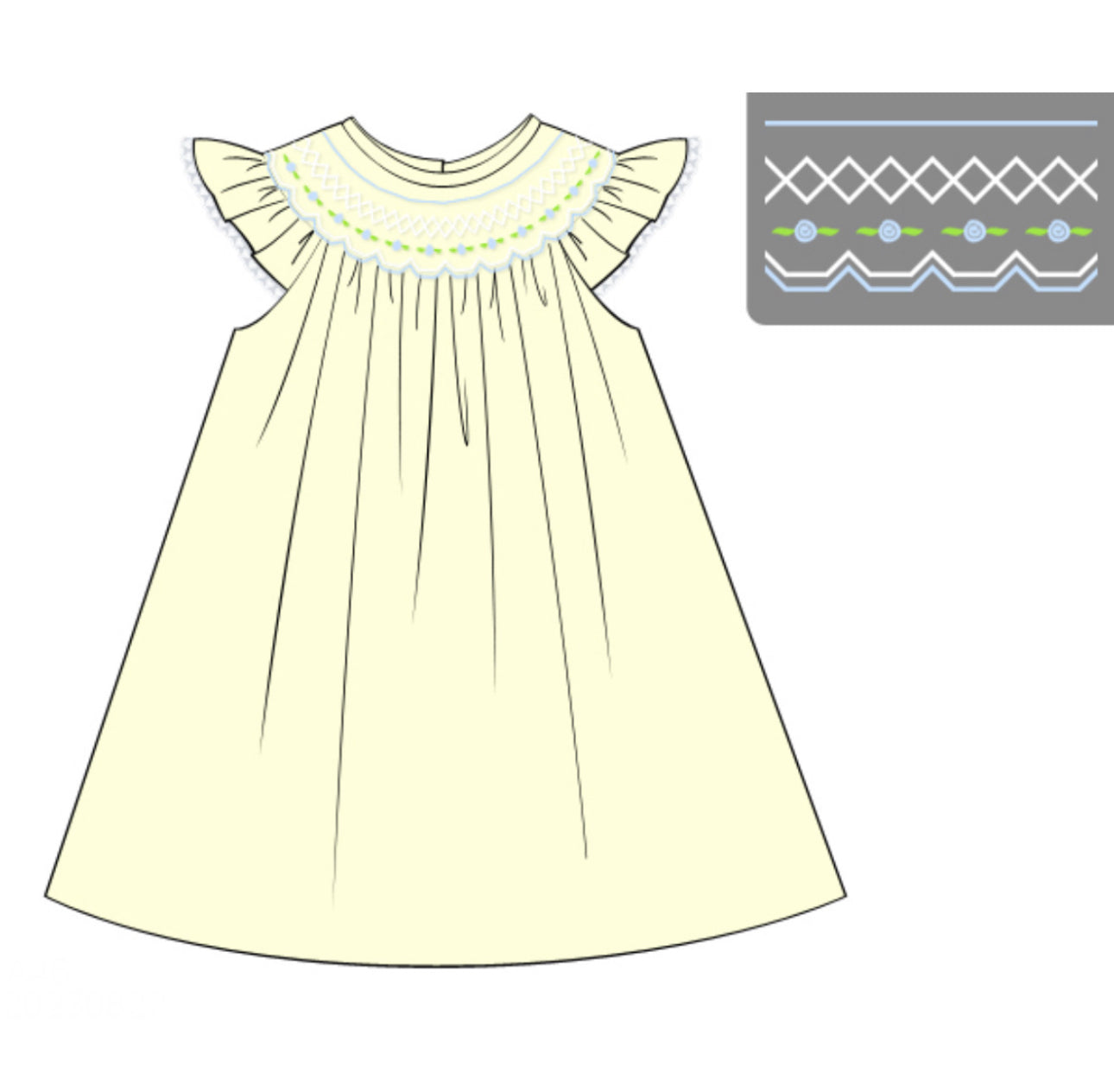 PO83 Bunnies & Blooms Dress