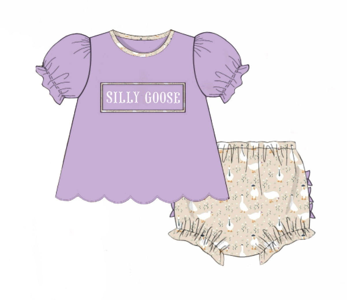PO96 Silly Goose Bloomer Set
