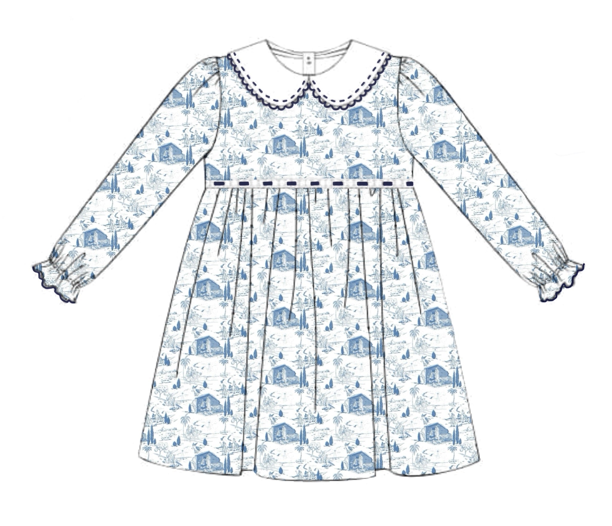 PO79 Nativity Toile Dress