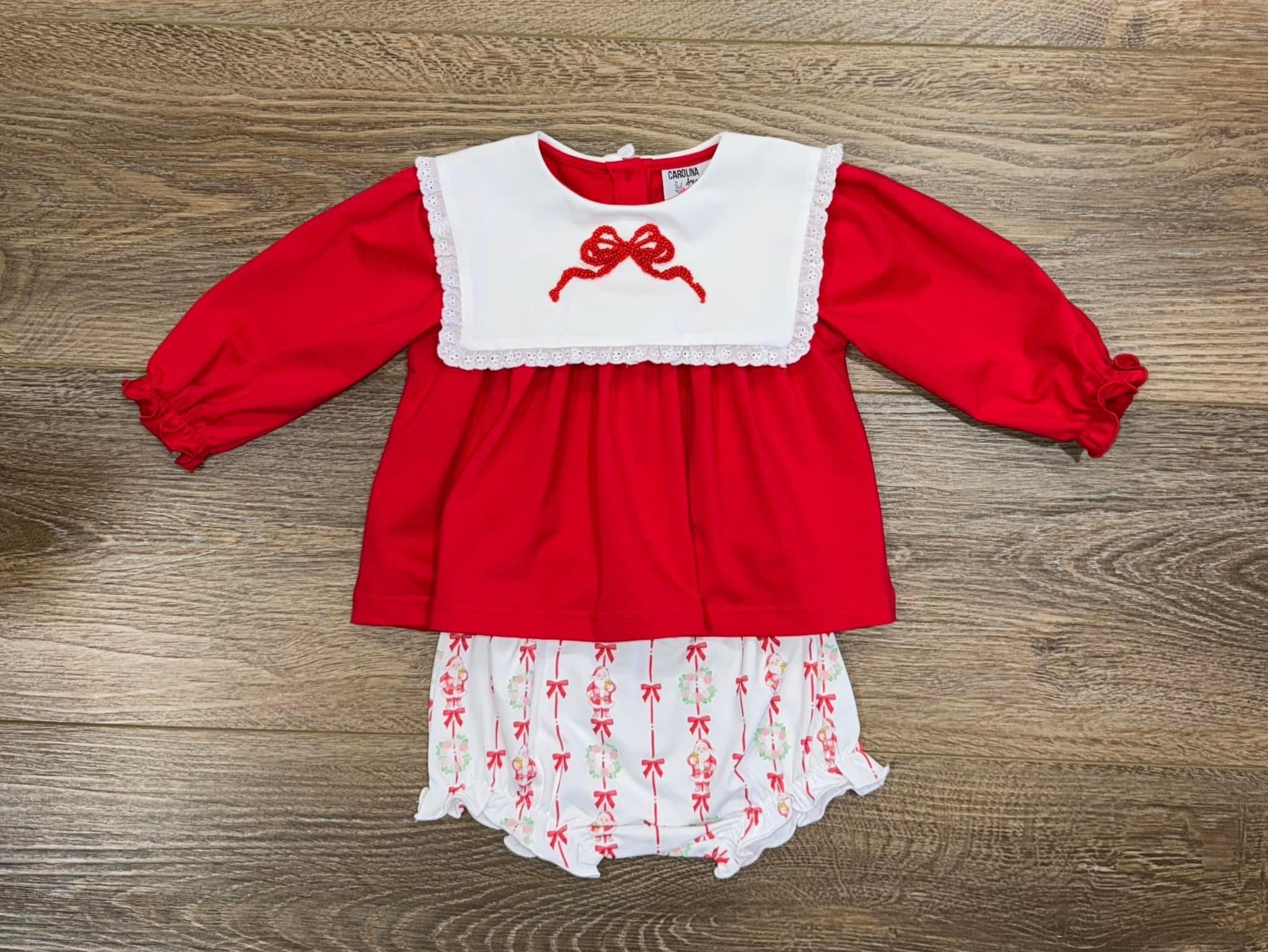 Santa & Bows Bloomer Set