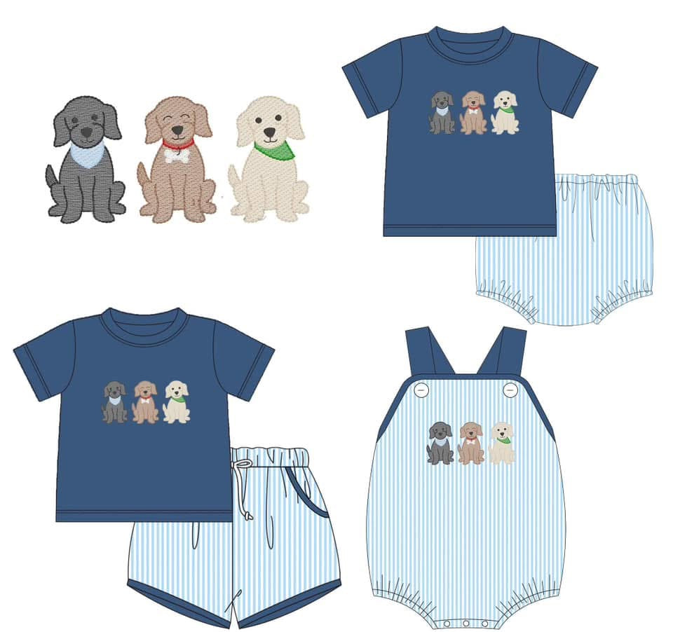 PO71.5 Appliqué Puppies