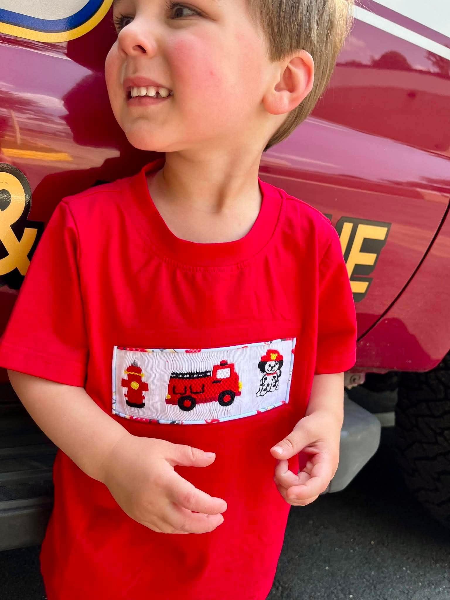 Fire House Boy Short Set