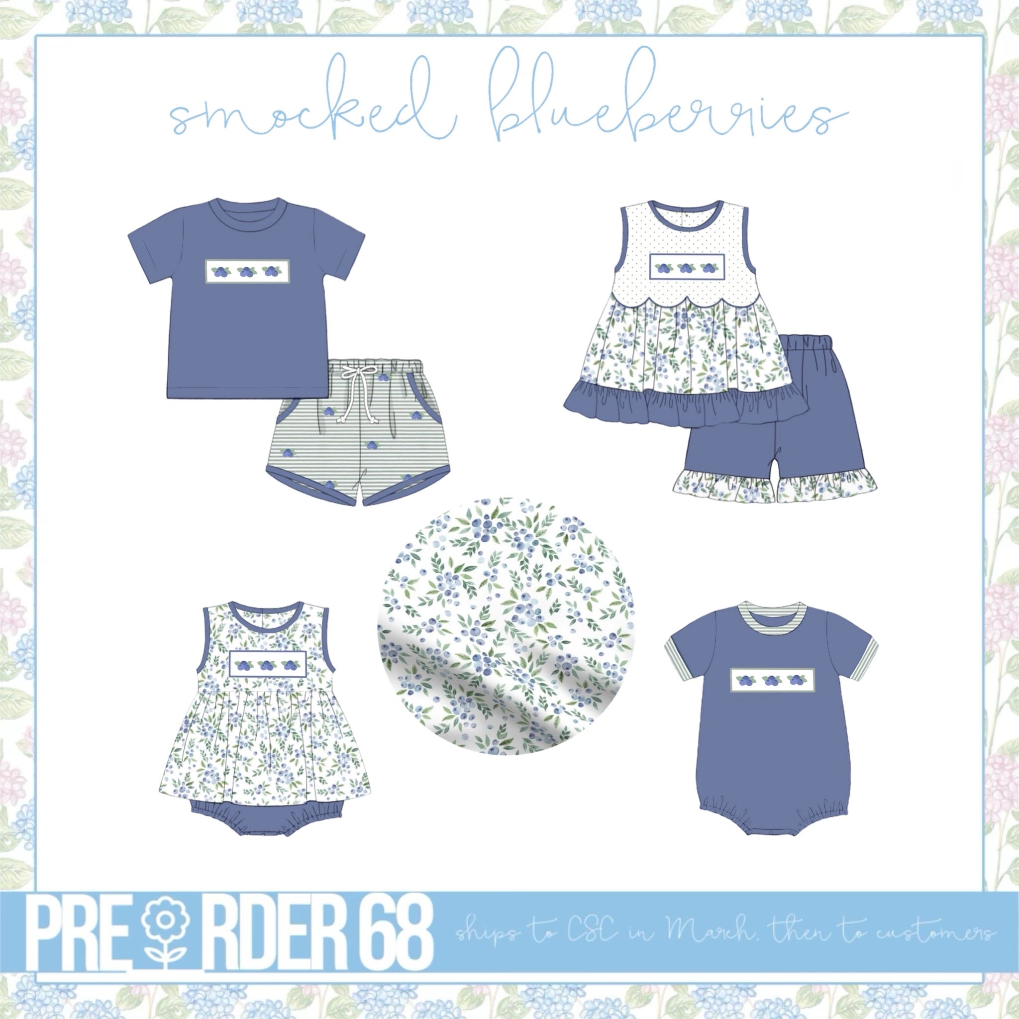 PO68 Smocked Blueberries