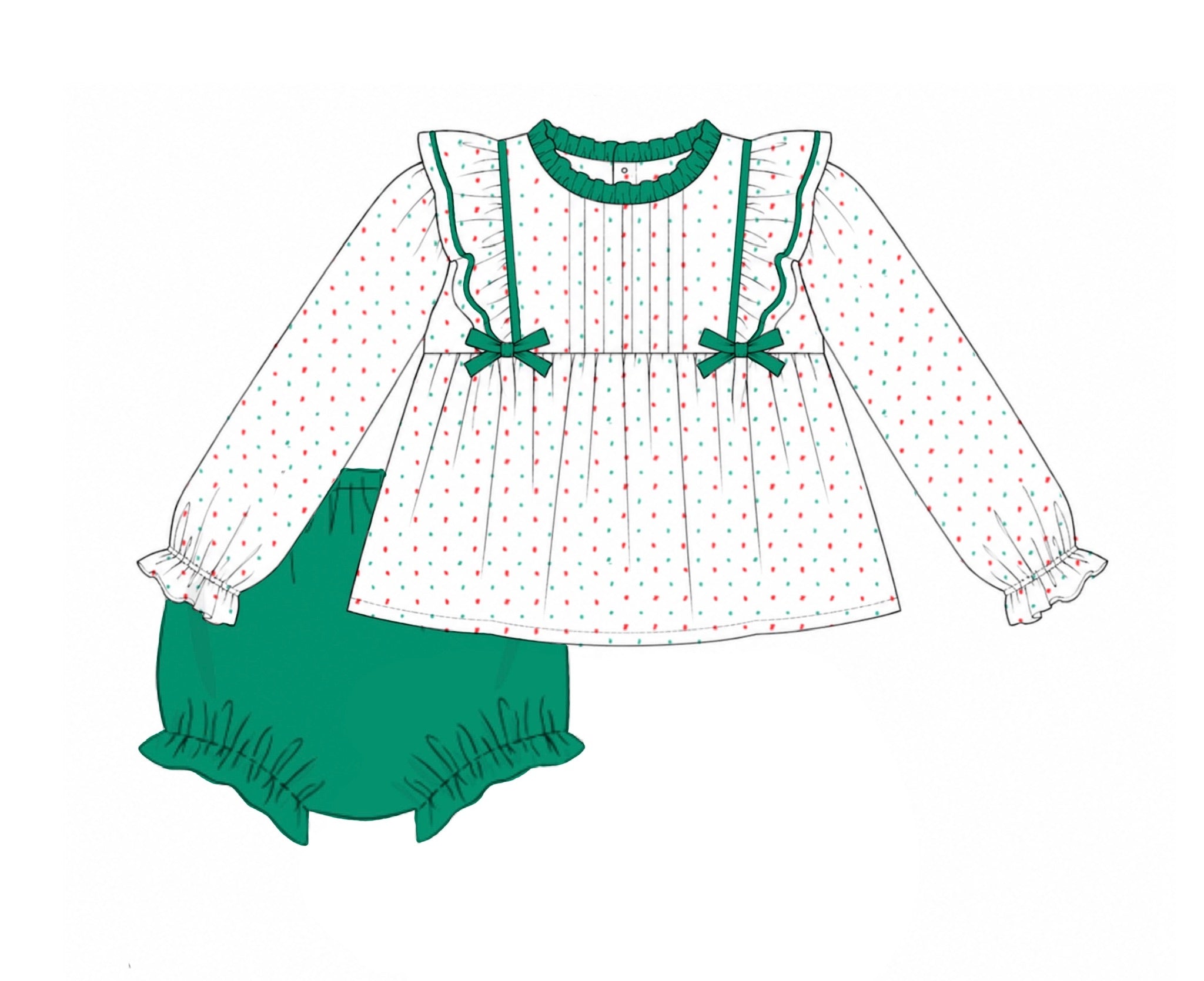 PO92 Christmas Keepsakes Bloomer Set